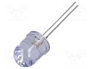 LED; 10mm; red; 14400÷17000mcd; 30°; Front: convex; No.of term: 2 OPTOSUPPLY