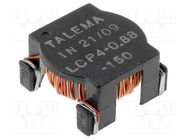 Inductor: wire; SMD; 150uH; 880mA; 307mΩ TALEMA