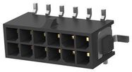 CONNECTOR, HEADER, 12POS, 2ROW, 3MM