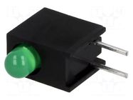 LED; in housing; 3mm; No.of diodes: 1; green; 20mA; 40°; 8÷20mcd KINGBRIGHT ELECTRONIC