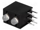 LED; in housing; red/green; 3mm; No.of diodes: 2; 20mA; cathode; 60° KINGBRIGHT ELECTRONIC