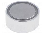 Magnet: permanent; neodymium; 25N; Ø: 10mm; H: 4.5mm; steel ELESA+GANTER