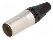 Connector: XLR; plug; male; XX; 5A; PIN: 7; straight; for cable; 18AWG NEUTRIK