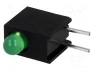 LED; in housing; 3mm; No.of diodes: 1; green; 20mA; 40°; 8÷20mcd KINGBRIGHT ELECTRONIC