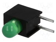 LED; in housing; 3.4mm; No.of diodes: 1; green; 20mA; 60°; 2.2÷2.5V KINGBRIGHT ELECTRONIC