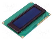 Display: OLED; alphanumeric; 20x4; Dim: 98x60x10mm; yellow; PIN: 16 DISPLAY ELEKTRONIK