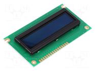 Display: OLED; alphanumeric; 16x2; Dim: 84x44x10mm; yellow; PIN: 16 DISPLAY ELEKTRONIK