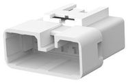 PLUG HOUSING, 8POS, PBT, NATURAL