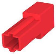 PLUG HOUSING, 1POS, NYLON 6.6, RED