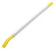 CABLE MARKER, PRE PRINTED, POM, YELLOW