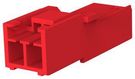 RCPT HOUSING, 2POS, PA 6.6, RED