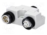 T adapter; PIN: 5; Y; Mini-Change; 8A; IP67; 600V MOLEX