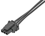 CABLE ASSY, 3P, RCPT-RCPT, 75MM