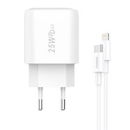 Fast charger Foneng 1x USB EU40 + USB C to Lightning cable, Foneng