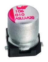 CAPACITOR, 10UF, 16VDC, ALUM ELECT, SMD