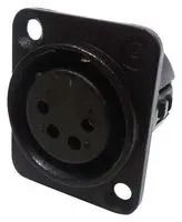XLR CONNECTOR, RCPT, 4POS, PANEL