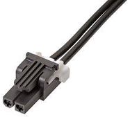 CABLE ASSY, 2P, RCPT-RCPT, 75MM