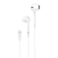 Foneng T28 Wired Earphones, Lightning, with remote Control (White), Foneng