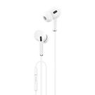 In-ear headphones, wired Foneng T33, mini jack 3.5mm, microphone (white), Foneng