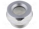 Level indicator; Inspect.hole dia: 11mm; G 3/8"; Mat: aluminium ELESA+GANTER