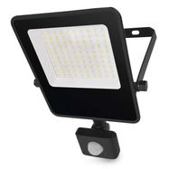 LED Floodlight VISIO with motion sensor, 50 W, black, neutral white, EMOS