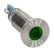 8MM PANEL MOUNT INDICATORS, GREEN