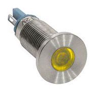 8MM PANEL MOUNT INDICATORS, YELLOW 29AH3014