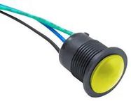 ANTI-VANDAL SW, SPST, 2A, 24V, YELLOW