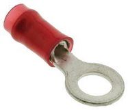 TERMINAL, RING TONGUE, #10, CRIMP, RED