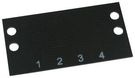 TERMINAL BLOCK MARKER, 1 TO 4, 9.53MM