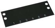 TERMINAL BLOCK MARKER, 1 TO 6, 9.53MM