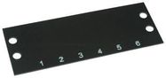 TERMINAL BLOCK MARKER, 1 TO 6, 11.13MM