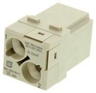 RECTANGULAR HAN MODULE, PLUG, 2WAY, SCREW