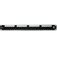 Patch panel 19'' 1U, EXCEL 100-155 (FTP, Cat 6, 24 ports, unshielded, black)
