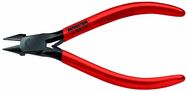 Side cutters, 120 mm, with slim pointed head, burnished, orange insulation