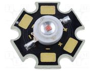 Power LED; STAR; yellow; 120°; 590nm; P: 1W; 30÷40lm LUCKYLIGHT