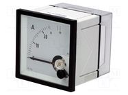 Ammeter; on panel; I AC: 0÷25A,50A; True RMS; Class: 1.5; 45÷65Hz 