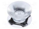 LED lens; round; transparent; 14÷18°; Mounting: adhesive tape LEDIL