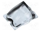 LED lens; rectangular; plexiglass PMMA; transparent; H: 10.7mm LEDIL