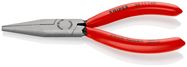 KNIPEX 30 11 140 SB Long Nose Pliers plastic coated black atramentized 140 mm (self-service card/blister)