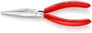 KNIPEX 30 13 140 Long Nose Pliers plastic coated chrome-plated 140 mm