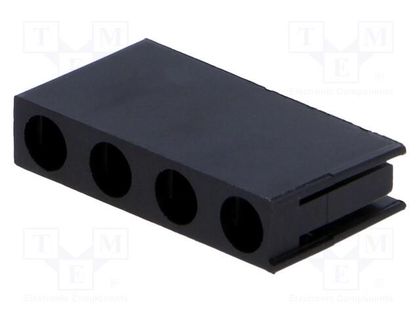 LED housing; 3mm; polyamide; angular; black; UL94V-2; H: 20.4mm FIX&FASTEN FIX-LED-340