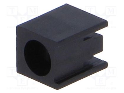 LED housing; 3mm; polyamide; angular; black; UL94V-2; H: 5mm FIX&FASTEN FIX-LED-313
