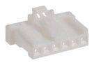 RCPT HOUSING, 6POS, 2.5MM, PA, WHITE