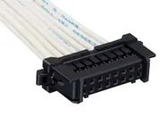 RCPT HOUSING, 16POS, 2MM, PBT, BLK