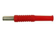 BANANA PLUG, 4MM, 10A, RED, 5 PACK