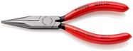 KNIPEX 30 21 140 SB Long Nose Pliers plastic coated black atramentized 140 mm (self-service card/blister)