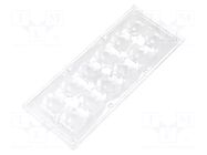 LED lens; rectangular; transparent; 29÷116°; H: 13.1mm LEDIL