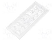 LED lens; rectangular; transparent; H: 9.17mm LEDIL