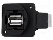 Adapter; USB A socket,USB B socket; FT; USB 2.0; plastic; 19x24mm CLIFF